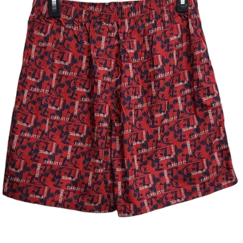 Jockey‎ Men's Beach Shorts in Red Size Large